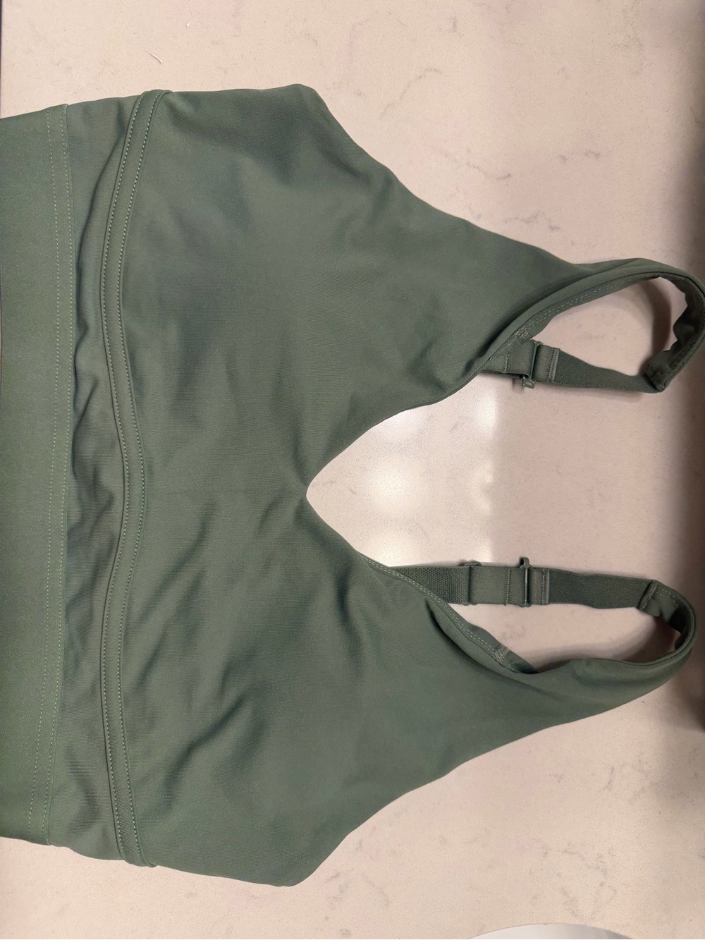 Fabletics Sage Green Light Support Sports Bra